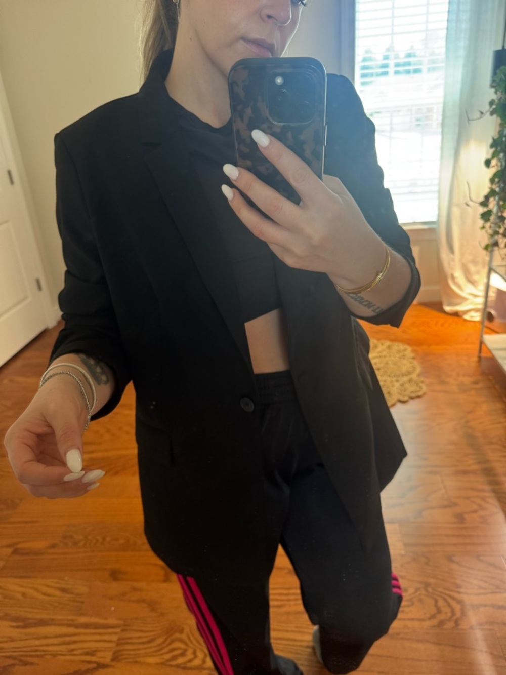 Classic Black h&m Single-Button Blazer